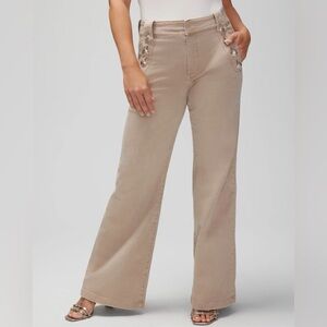 WHBM Curvy High Rise Wide Leg Jeans